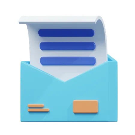 Correspondence email  3D Icon