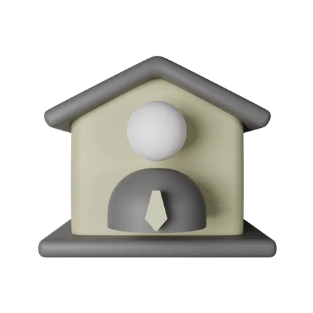Corretor residencial  3D Icon