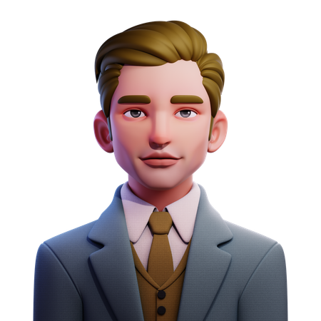 Corretor de imóveis  3D Icon