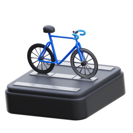 Corrida de bicicleta  3D Icon