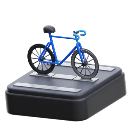 Corrida de bicicleta  3D Icon