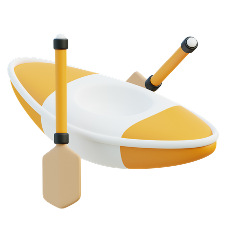 Corrida de canoa  3D Icon