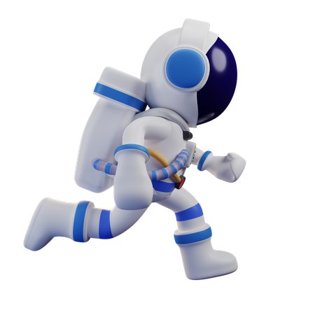 Astronauta corriendo  3D Illustration