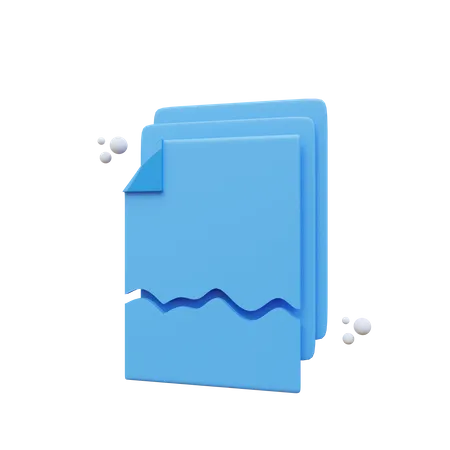 Corrupt File  3D Icon