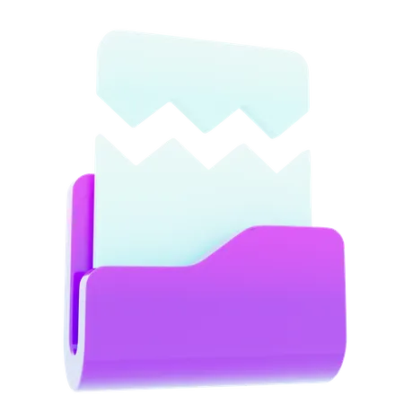 Corrupt Folder  3D Icon