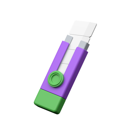 Cortador de papel  3D Icon