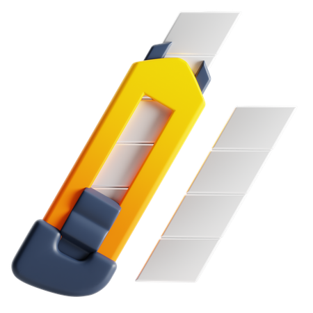 Cortador de papel  3D Icon