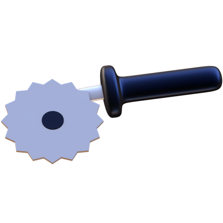 Cortador de pizza  3D Icon