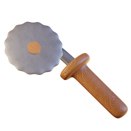 Cortador de pizza  3D Icon