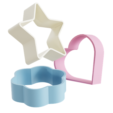 Cortadores de galletas  3D Icon