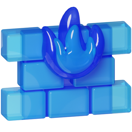 Cortafuegos  3D Icon