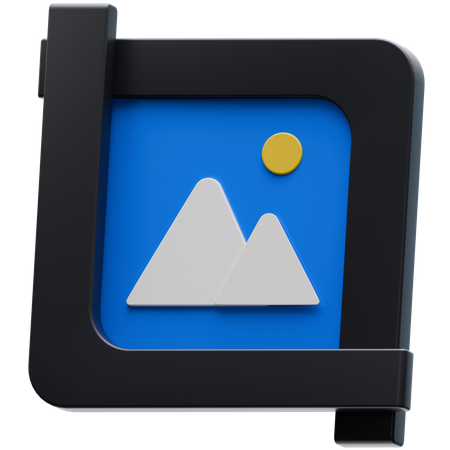 Cortar imagem  3D Icon