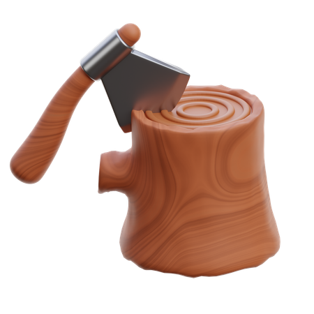 Cortando madera  3D Icon