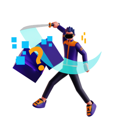 Cortar o inimigo  3D Icon