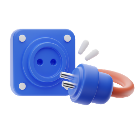 Corte de energía  3D Icon
