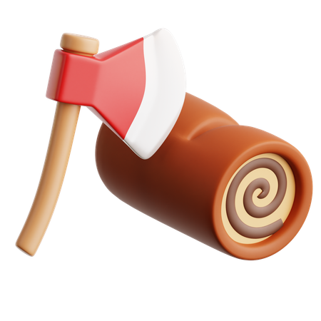 Corte de madeira  3D Icon