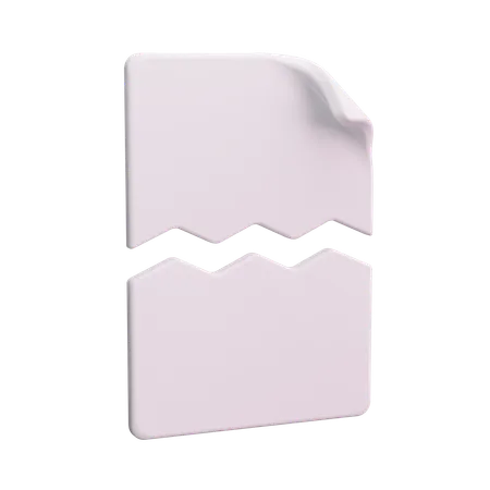 Corte de papel  3D Icon
