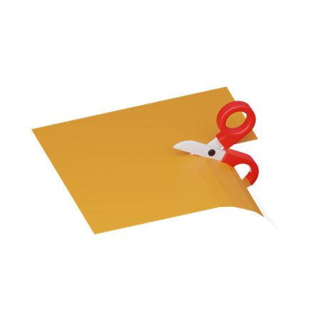 Corte de papel  3D Icon