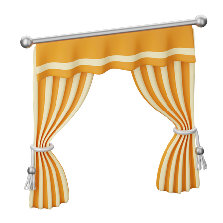 Cortinas  3D Icon