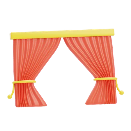 Cortinas  3D Icon