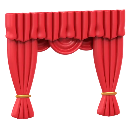 Cortinas de cinema  3D Icon