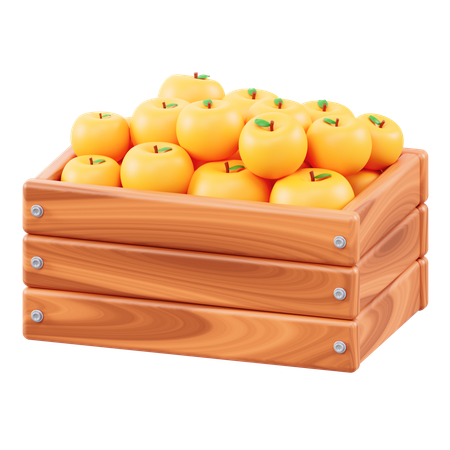 Cosechar naranjas  3D Icon