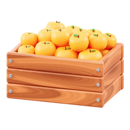 Cosechar naranjas  3D Icon