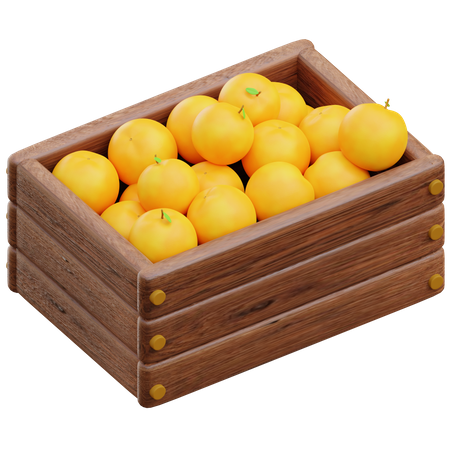 Cosechar naranjas  3D Icon