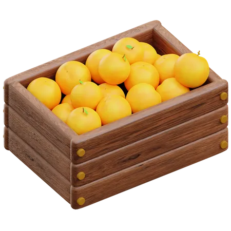 Cosechar naranjas  3D Icon