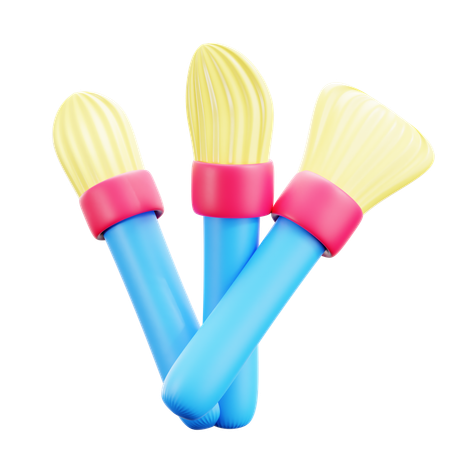 Cosmetic brush  3D Icon