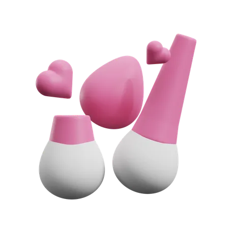 Cosmetic Brush  3D Icon