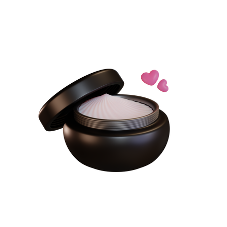 Cosmetic Cream Face  3D Illustration