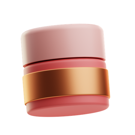 Cosmetic Jar Container  3D Icon