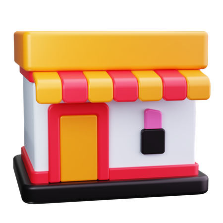 Cosmetics Store  3D Icon