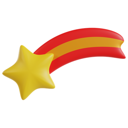 Cosmic Streak Shooting Star  3D Icon