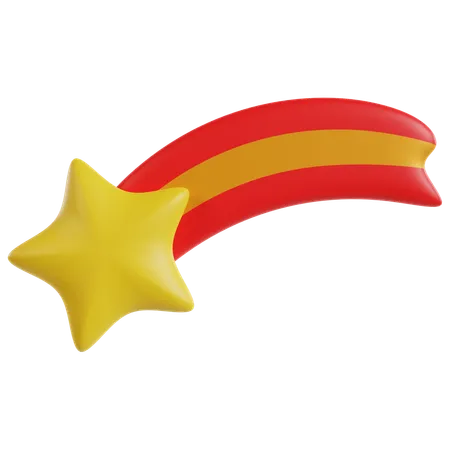 Cosmic Streak Shooting Star  3D Icon