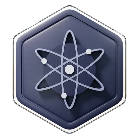Cosmos (ATOM) Badge  3D Illustration