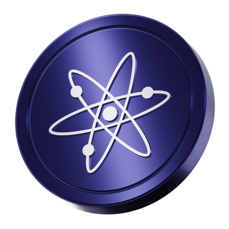 Cosmos Coin  3D Icon