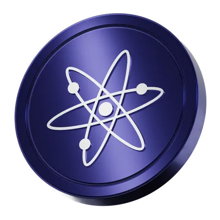 Cosmos Coin  3D Icon