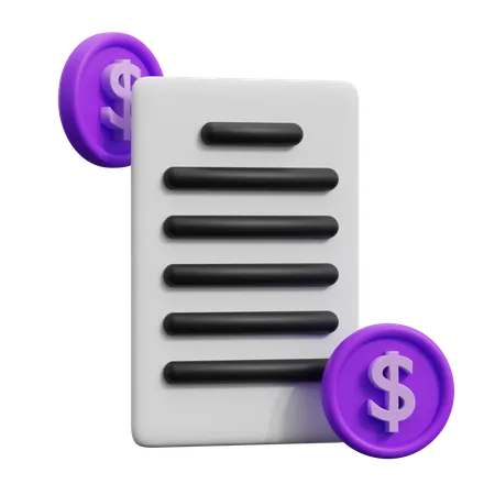 Cost  3D Icon