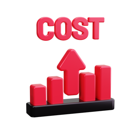 Cost Increase  3D Icon
