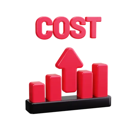 Cost Increase  3D Icon