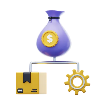 Cost Management  3D Icon