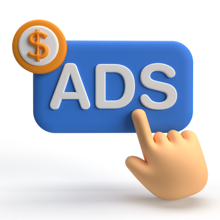 Cost Per Click  3D Icon