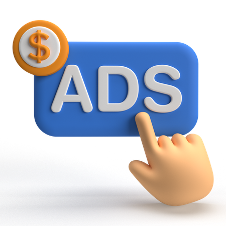 Cost Per Click  3D Icon