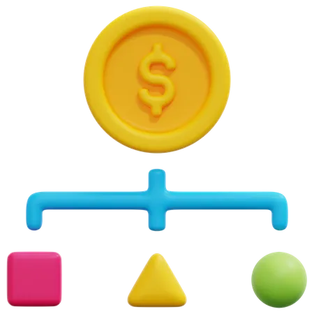 Cost Structure  3D Icon