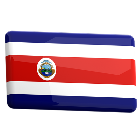 Costa Rica  3D Icon