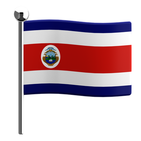 Costa rica  3D Icon