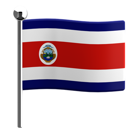 Costa Rica  3D Icon