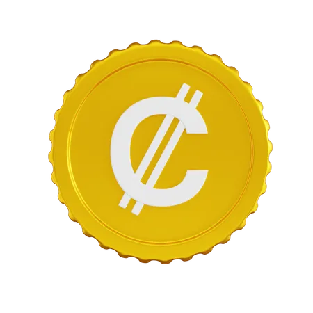 Moneda de colón costa rica  3D Icon